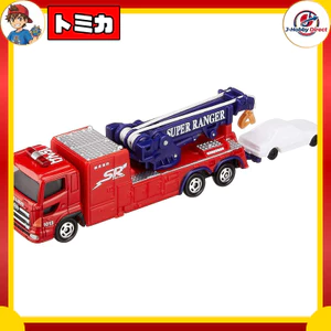 TAKARA TOMY Tomica Long Type Tomica No. 132 Yokohama City Fire Bureau Special Rescue Unit Mobile Tow Truck Miniature Toy for Ages 3 and Up