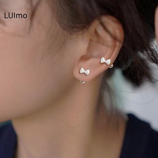 LUImo 1 Mũi Nơ Zircon Bông Tai Sụn Xoắn Dành Cho Nữ, Món Quà Trang Sức SBS