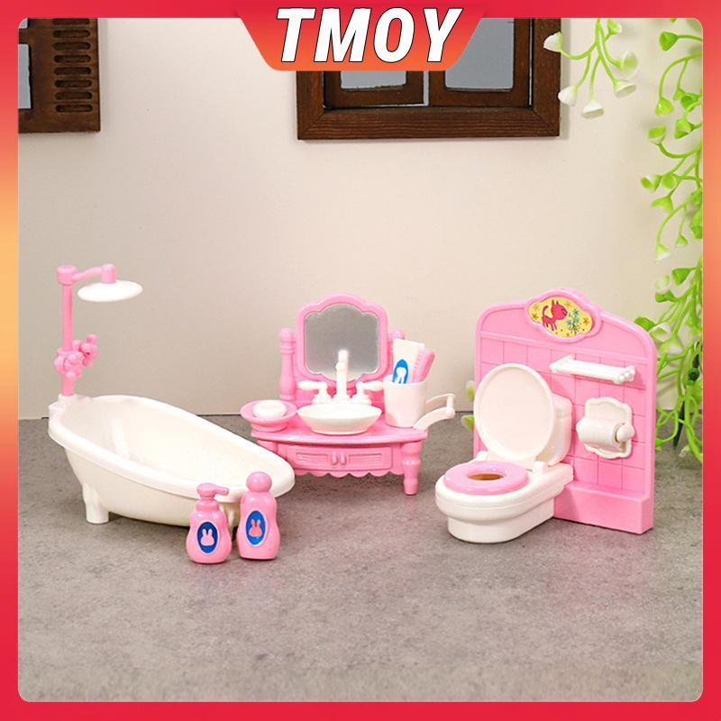TMOY 1 Bộ 1: 12 Nhà Búp Bê Thu Nhỏ Bồn Tắm Bồn Tắm Bồn Tắm Bộ Đồ Nội Thất Mô Hình Nhà Trang Trí Đồ Chơi Nhà Búp Bê Phụ Kiện TMOY
