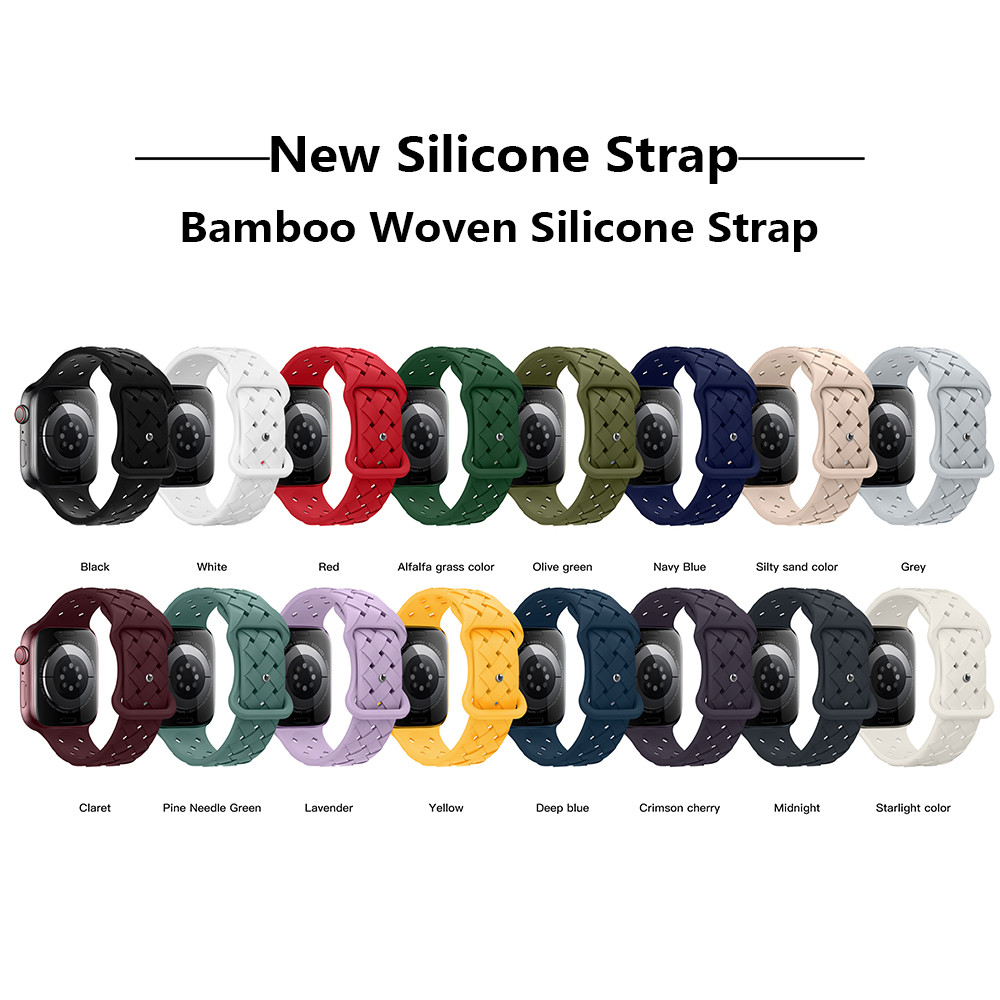 Dây đeo silicon tương thích cho Apple Watch Series11 / 10 46mm 42mm Ultra3 / 2 / 1 49mm 9 8 7 6 5 4 SE 45mm 44mm 42mm 40mm 38mm