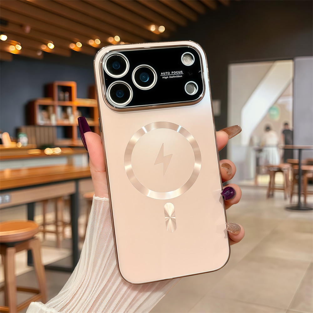 Ốp điện thoại từ tính chất lượng cao cho iPhone 17 Pro Max 16 13 14 15 pro max Bảo vệ ống kính chống rơi Vỏ cứng bảo vệ điện thoại