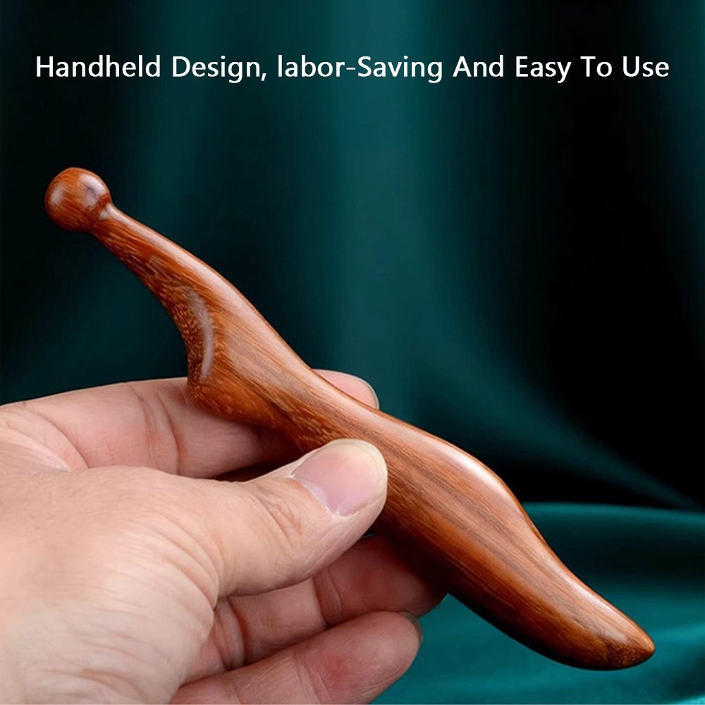 Gậy bấm huyệt NORDICLIFE, Dụng cụ cạo kinh tuyến Trị liệu bàn chân Massage điểm Stick, Nút bấm bấm Cổ Trị liệu bằng gỗ đàn hương Massage toàn thân