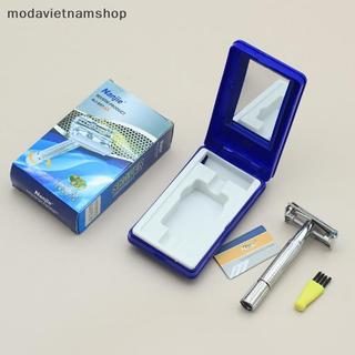 [modavietnamshop] Dao cạo an toàn hai cạnh cổ điển cho nam, kèm bộ tông đơ cắt tỉa