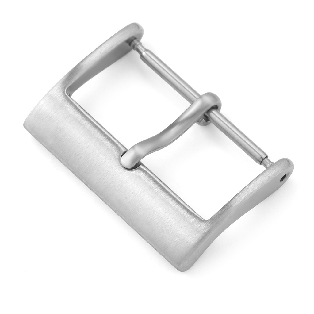 Khóa thay thế đồng hồ thép không gỉ 304 chải mờ 12-22mm cho dây da/cao su/silicon, màu bạc/đen/hồng/vàng