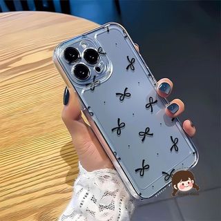 Ốp Điện Thoại Nơ Thanh Lịch Cho Vivo X300 X200 Pro Mini FE X200S X100 Ultra X100S X90 Pro Plus X80 Lite X70 X60 X50 Pro Plus X30 X27 Pro X23 Chấm Dễ Thương Trong Suốt Chống Sốc Bìa Mềm