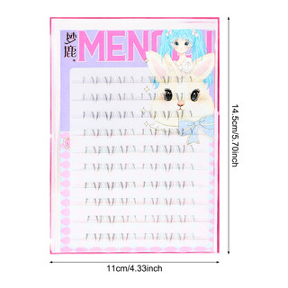 Mix 4-5mm Đáy Lash Cụm C Curl DIY Dải có thể tái sử dụng cho chương trình thời trang Khiêu vũ Đám cưới