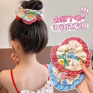 【Scrunchie】 Dây Buộc Tóc / Cột Tóc Scrunchies Hoa To Phồng Đẹp Thời Trang Hàn Quốc - Phụ Kiện Tóc