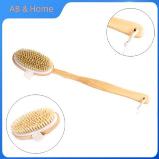 ABQ Phòng Tắm Body Bàn Chải Tay Cầm Dài Tắm Lông Tự Nhiên Bàn Chải Tẩy Tế Bào Chết Massage Có Tay Cầm Bằng Gỗ Chải Khô Dụng Cụ Tắm VN