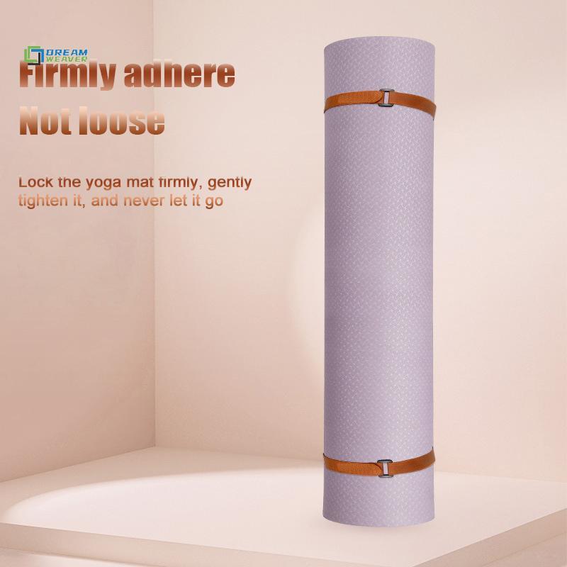 [Dream Weaver] Dây đeo thảm tập Yoga có dây buộc, dây bảo quản phụ kiện tập thể dục chống trượt, vòng móc cà vạt Bungee co giãn bền bỉ mới