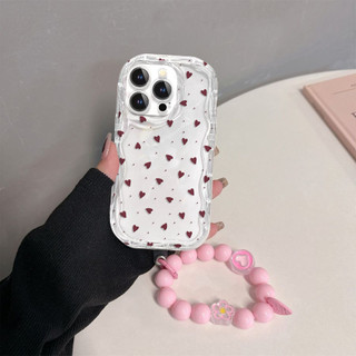 Ốp Lưng Cho OPPO A3X A40 A60 A79 A2 A3 PRO A78 A17 A18 A58 Realme C53 C63 C71 C75 NOTE60 15 C65 C55 Vòng Tay Trái Tim Tình Yêu Dây Chuyền Silicon Mềm Sóng Bên