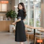 Đầm thiết kế BEMINE cổ sơ mi phối caro dáng chữ A phù hợp đi làm-B444