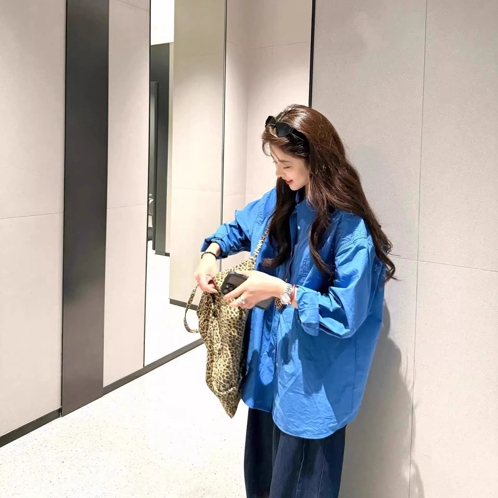 SUXI Áo sơ mi nữ dài tay cotton cổ điển nhẹ nhàng 260224