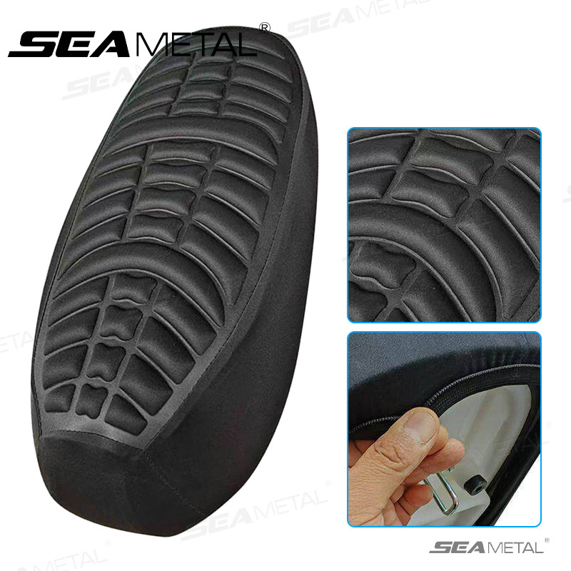 SEAMETAL Xe Máy 3D Đệm Ghế Thoải Mái Không Khí Gối Gel Miếng Lót Chống Trượt Moto Bảo Vệ Đa Năng