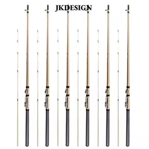 Cần câu sợi thủy tinh JKDESIGN với đầu nhạy và độ đàn hồi cao, có sẵn nhiều kích cỡ từ 1.3m đến 1.8m.