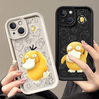 Tương thích cho Samsung S24 S23 S22 Plus Ultra S23 FE S21 FE S20 FE Ốp Điện Thoại Silicon Pokemon Psyduck Dễ Thương