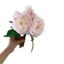 Bó hoa Mẫu Đơn giả cao cấp 25cm - Hoa lụa decor bàn ăn, trang trí phòng ngủ & Làm hoa cầm tay cô dâu (3 Bông 3 Nụ)