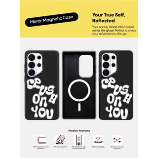 CASECASE X ILLIT WONHEE 's Edit Crush on you - Ốp lưng trắng mờ màu đen hút từ tính Samsung Galaxy S26 Ultra S25 S24 S23 Ultra Plus Mặt sau cứng có hộp khắc logo