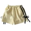 Ở lại Tập Đi Bé Gái Cotton Cảm Thấy Quần Short Playful Nơ Giọng Co Giãn Thoải Mái Phù Hợp