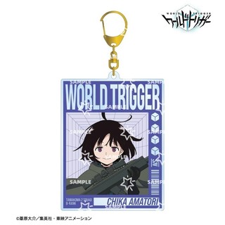 Anime World Trigger 6CM Acrylic Keychain HD Cosplay Osamu/Yuma/Chika/Hyuse Bag Car Keychain Collecting Gifts