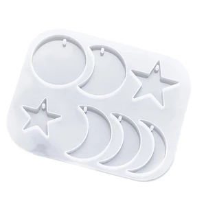 SA Dễ Sử Dụng Khuôn Trang Sức Silicon Trong Thiết Kế Mặt Trăng Và Ngôi Sao Để Thủ Công Sáng Tạo