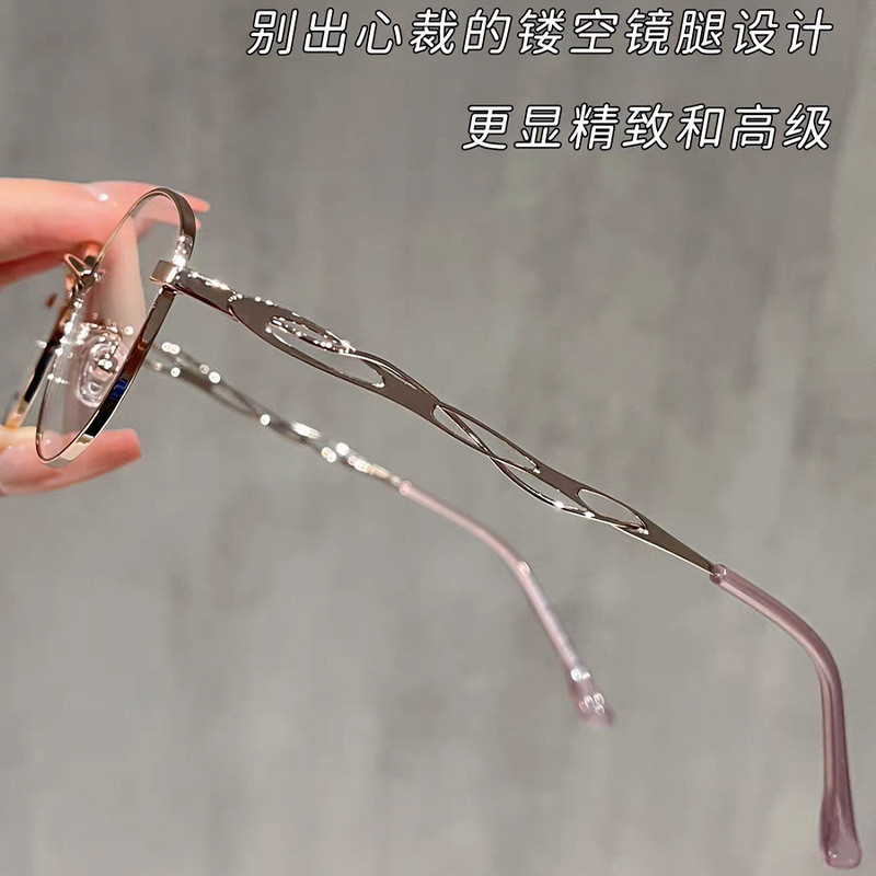 Lụa Vàng Khung Tròn Mỏng Hơn Nhìn Kính Đọc Sách Retro Ngoại Hình Chống Ánh Sáng Xanh Kính Đọc Sách Zhiyan Kính Đọc Sách 26.3.19