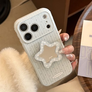 [Sheren] Ốp điện thoại ngôi sao sọc gương Thích hợp cho i17 16 15 14 13 12 11 pro max Vỏ bảo vệ chống sốc