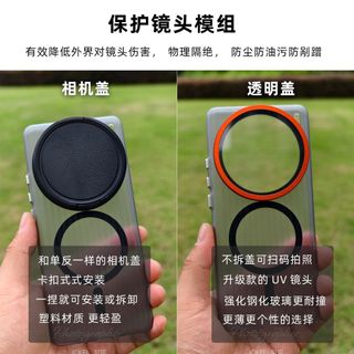 Thích hợp cho Ốp điện thoại chụp ảnh bán trong suốt Xiaomi 17Ultra Matte Giao diện ren 67mm Vỏ bảo vệ ống kính chống cháy nổ