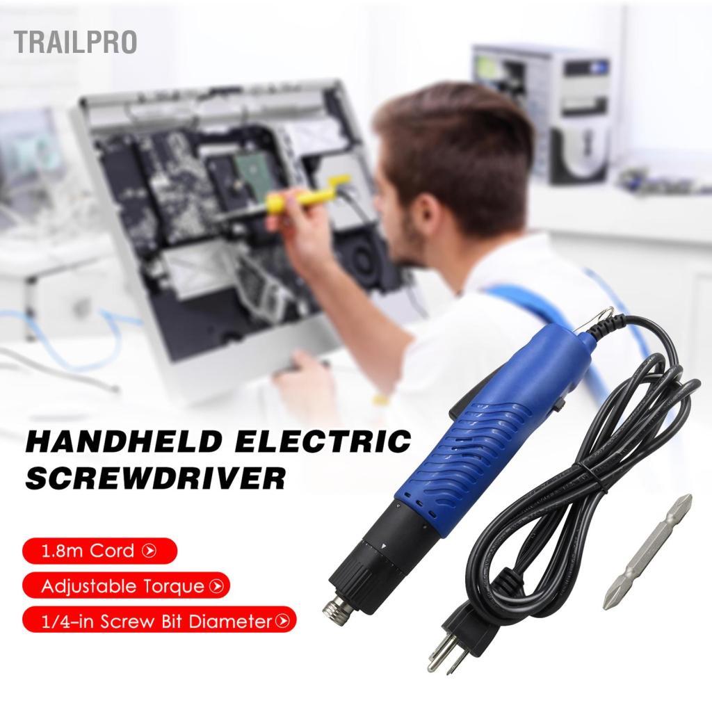 TrailPro Thuật Điện Cầm Tay Có Dây Tua Vít Có Thể Điều Chỉnh Xoắn 1/4-in Đường Kính Bit Công Cụ Sửa Chữa