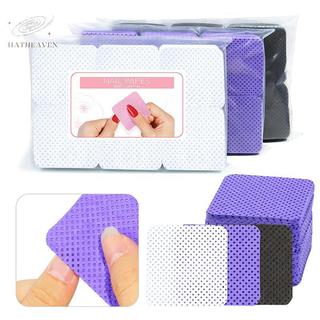 [hatheaven] Khăn lau móng tay miễn phí Lint 300 miếng, khăn lau keo nối mi, miếng lau dính, bông làm sạch đẹp