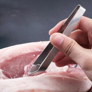 RO > 1 Cái 430 Thép Không Gỉ Xương Cá Nhíp Pincer Kẹp Kéo Tẩy Lưỡi Xương Cá Kẹp Tiện Ích Nhà Bếp Dụng Cụ Mới