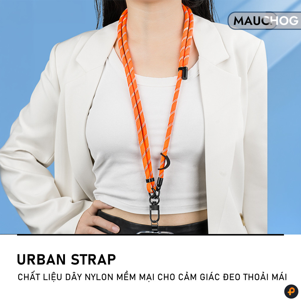 Dây Đeo Chéo Đeo Cổ Có Thể Điều Chỉnh Kích Thước Độ Dài 150cm Kèm Tag Treo Cho Mọi Dòng Điện Thoại