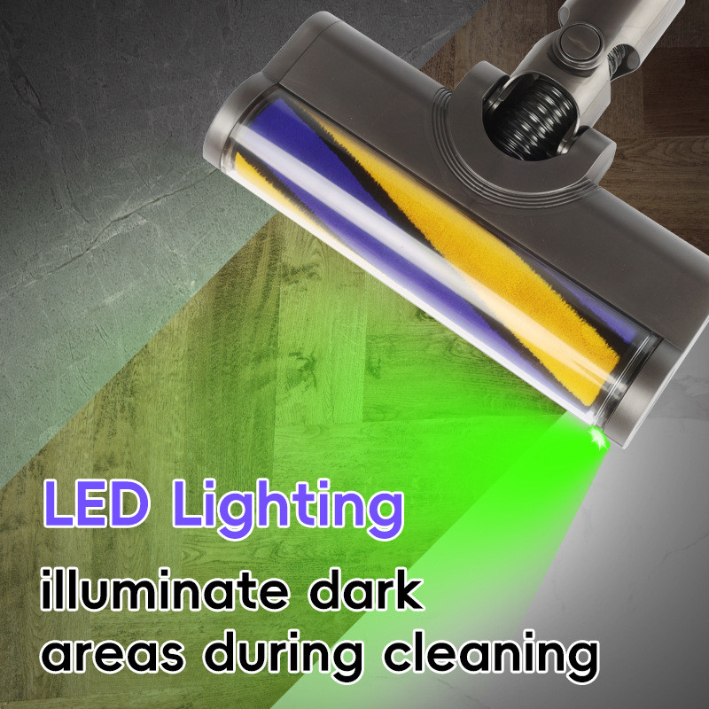 Đầu làm sạch con lăn linh hoạt LED Tương thích với các bộ phận chân không Dyson V7 / V8 / V10 / V11 / V15 Linh kiện thay thế
