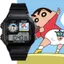 Crayon Shin Chan Anime Ngoại Vi Học Sinh Đồng Hồ Hoạt Hình Dễ Thương Chống Nước Điện Tử Nhỏ Vuông Đồng Hồ Unisex Quà Tặng Sinh Nhật