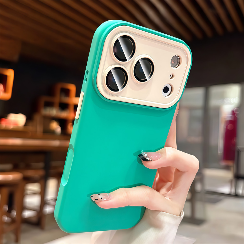 Ốp Điện Thoại Tương Phản Chất Lượng Cao Cho iPhone 17 Pro Max 13 14 15 16 Pro Max Ống Kính Bảo Vệ Camera Vỏ Chống Sốc Vỏ Mềm Vỏ Bảo Vệ Điện Thoại