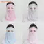 FAVORITEGOODS Đi Xe Đạp Mặt, Mỏng Thoáng Khí Ice Silk Mặt, Mềm Ice Silk Uv Chống Nắng Mặt Nam Nữ