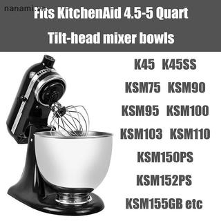 [nanami] HOT K45WW 6 dây Whip Attachment KitchenAid cho máy trộn đứng đầu nghiêng cho đầu bếp Máy trộn đánh trứng cho máy đánh kem nặng trứng [VN]