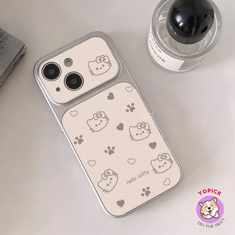 Ốp điện thoại hình mèo đơn giản Iphone 17 Pro Max iPhone 16 Pro 16 Plus skin 15 Pro Max cover silicone 14 Pro chống rơi 13 mẫu nữ full coverage Cửa sổ lớn KNTP