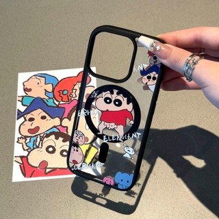 Phim Hoạt Hình Vui Vẻ Crayon Shin Chan Trường Hợp Điện Thoại Cho iPhone 16 15 14 13 12 11 Pro Max X XS XR 7 8Plus SE2020