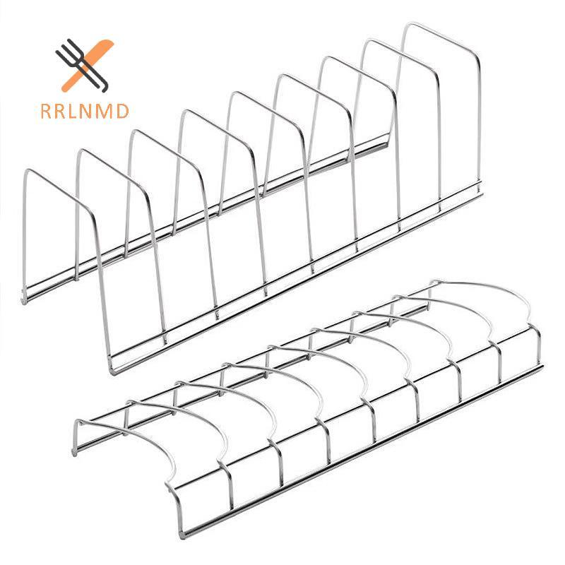 RRLNMD Đĩa Inox Thoát Ra Bếp Nắp Nồi Đĩa Bảo Quản Ras Kệ Đa Năng Bát Sấy Giá Đỡ Nhà Bếp Sắp Xếp MỚI