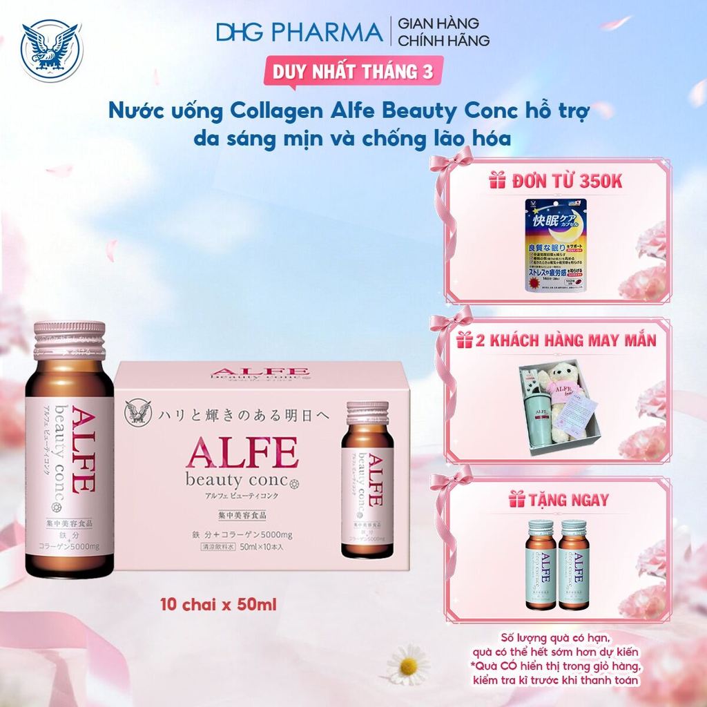 Collagen uống ALFE Beauty Conc hỗ trợ tăng đàn hồi da, giúp da sáng đẹp ...