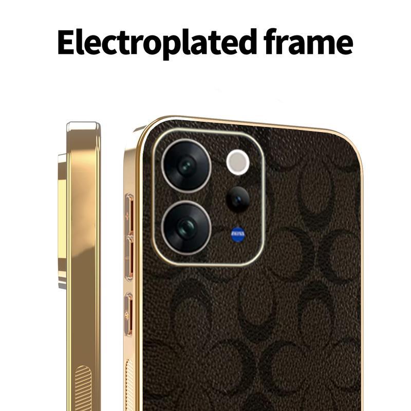 Ốp Lưng Cho Vivo V70 Elite Hoa May Mắn Mạ Điện Cạnh Chống Rơi Vỏ Điện Thoại