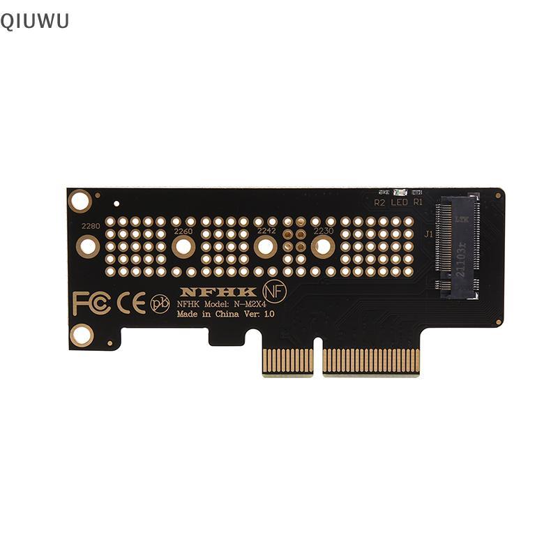 QIUWU NVMe PCIe M 2 NGFF SSD sang thẻ chuyển đổi PCI express x 4 sang M.2 thẻ có áo ngực.