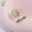 Thổ Cẩm Hướng Dương Kim Cương Giả Sáng Bóng Hợp Thời Trang Chống Ánh Sáng Bule Trâm Cài Vải Cố Định Pin Nhỏ Neline Trang Trí Phụ Kiện Mùa Hè