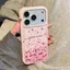 Bìa Bướm Trắng Hoa Hồng Dành Cho Ốp Lưng Điện Thoại Iphone 16 17 Air 14 13 11 Pro