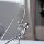 Aquarium Fisherman Statue Metal Fishing Decor Indoor Sculptures for Birthday Garden Mantel Patio Desk Christmas gelhvn