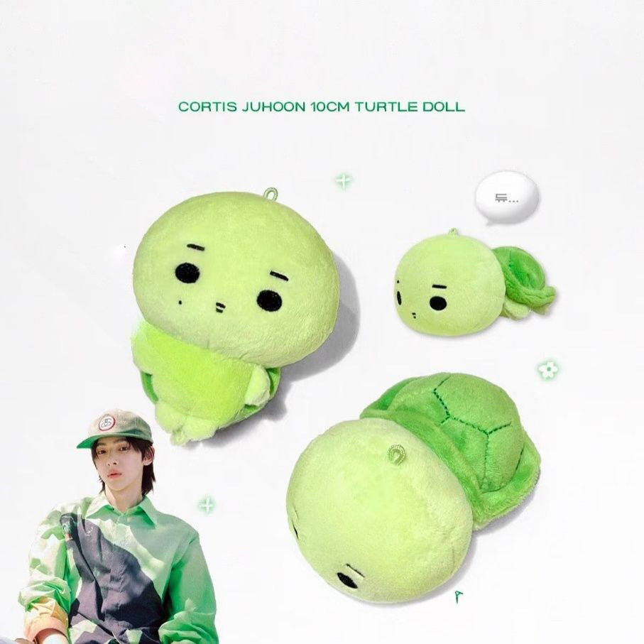 SQ5 CORTIS JUHOON Dyubugi Plushie Dễ Thương Nhẹ Rùa Xanh Sang Trọng Móc Khóa Túi Charm QS5