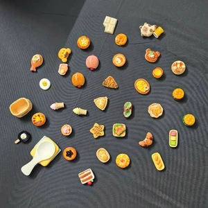 Set Charm Đồ Ăn Cute Kawaii Mini – Charm Bánh Kẹo Trà Sữa Pizza Hamburger Phụ Kiện Trang Trí Dép Dép Sục