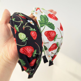 Băng đô hoa Berry vành rộng ngọt ngào - Phụ kiện tóc thời trang dành cho đi chơi