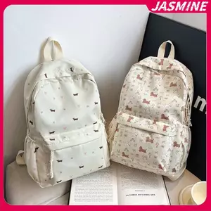 JASMINE In Hình Dễ Thương Chó Con Dachshund Phong Cách Đại Học Bapa Sinh Viên Schoolbag Di Động Dung Tích Lớn Túi Du Lịch Nữ Tính Quà Tặng Sinh Nhật JASMINE