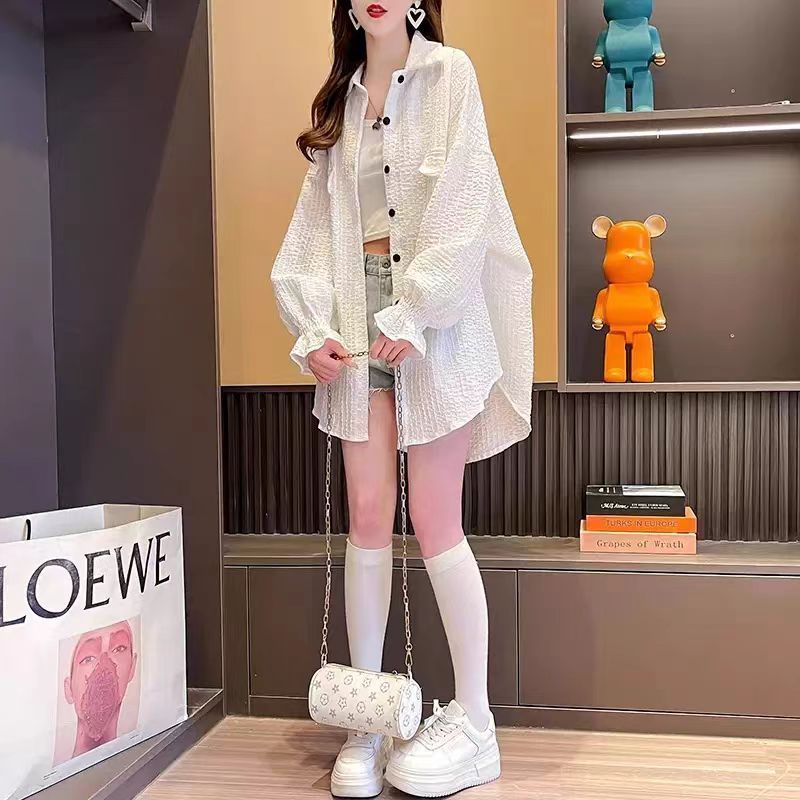 Áo khoác chống nắng cỡ lớn dành cho nữ, mặc ngoài trời mùa hè, sản phẩm mới thoáng khí, điều hòa,vải Satin mềm